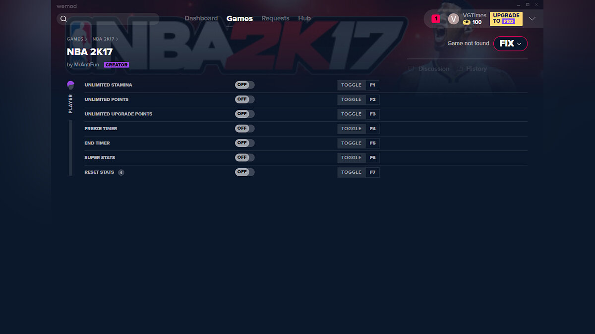 NBA 2K17 — Trainer (+7) from 01/28/2020 [WeMod]