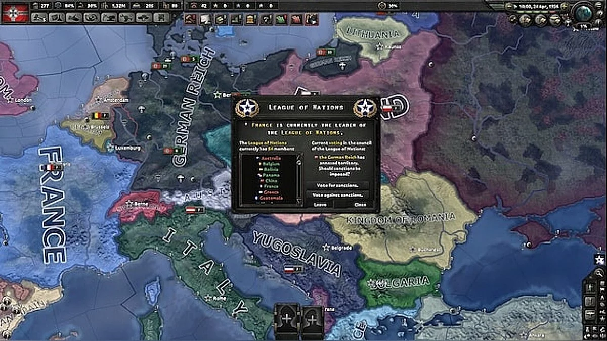 Hearts of Iron 4 — Ліга Націй