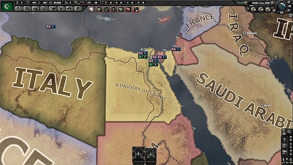 Hearts of Iron 4 — Adding Egypt to the map