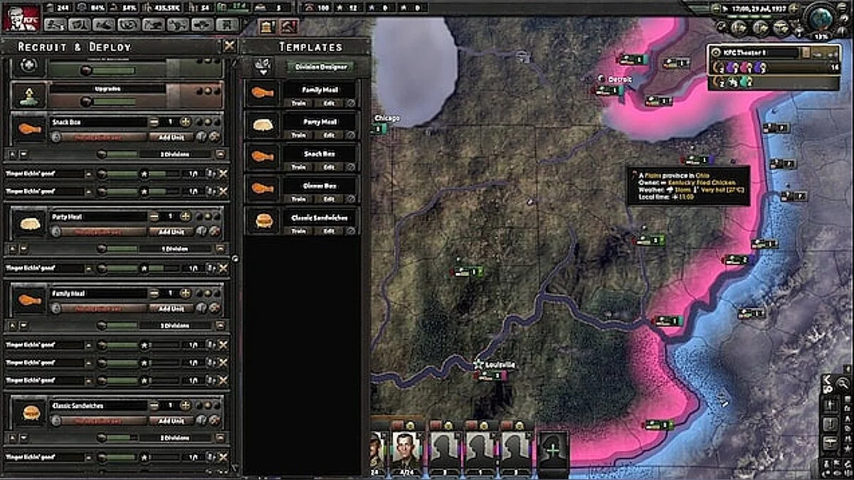 Hearts of Iron 4 — Можливість грати за KFC