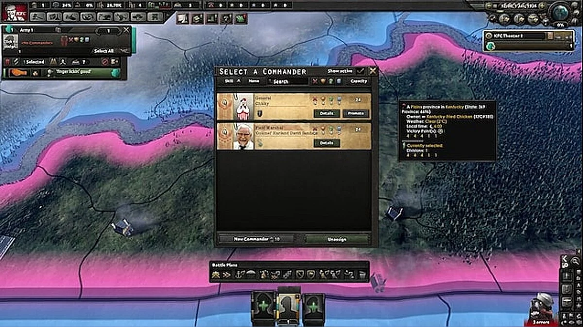 Hearts of Iron 4 — Можливість грати за KFC