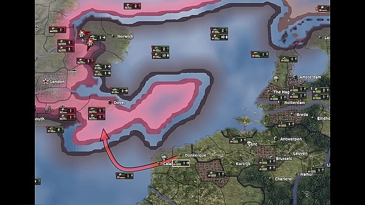 Hearts of Iron 4 — No oceans