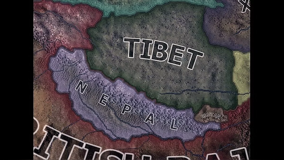 Hearts of Iron 4 — Nepal mejorado