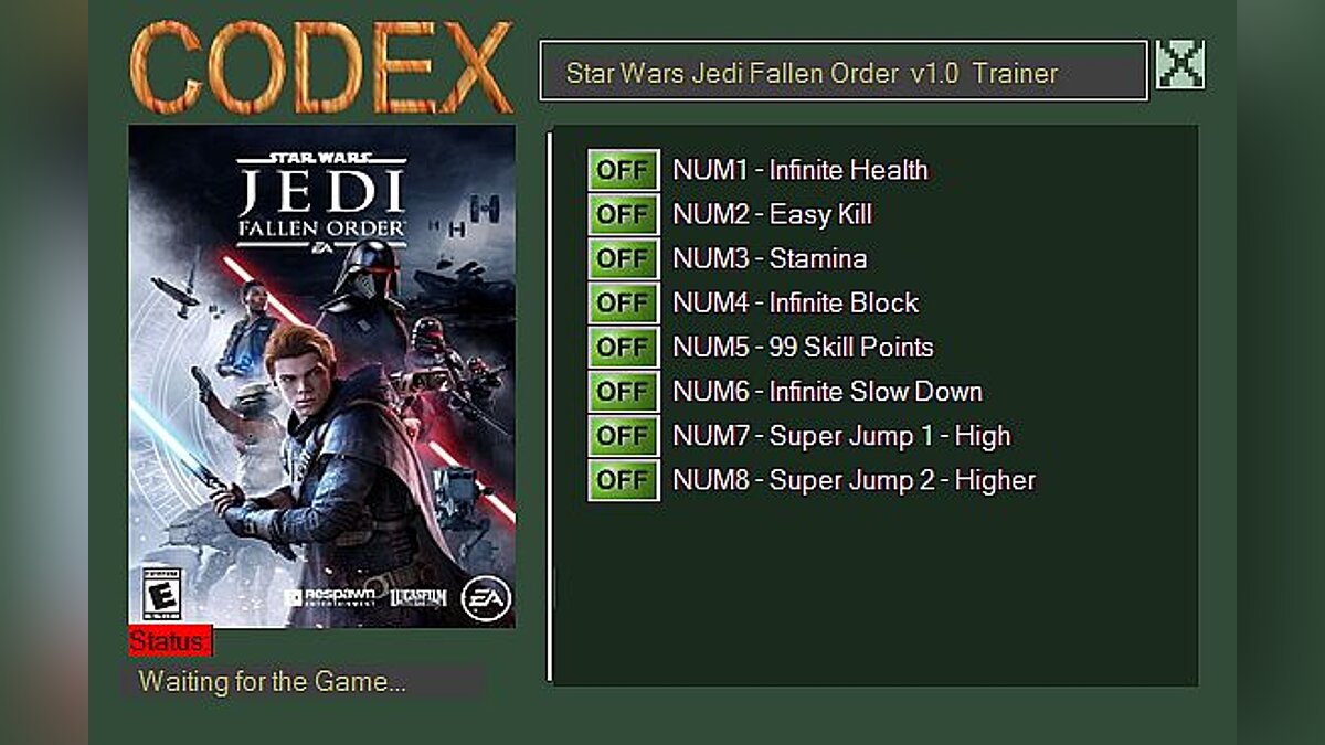 Star Wars Jedi: Fallen Order — Trainer (+8) [1.0]