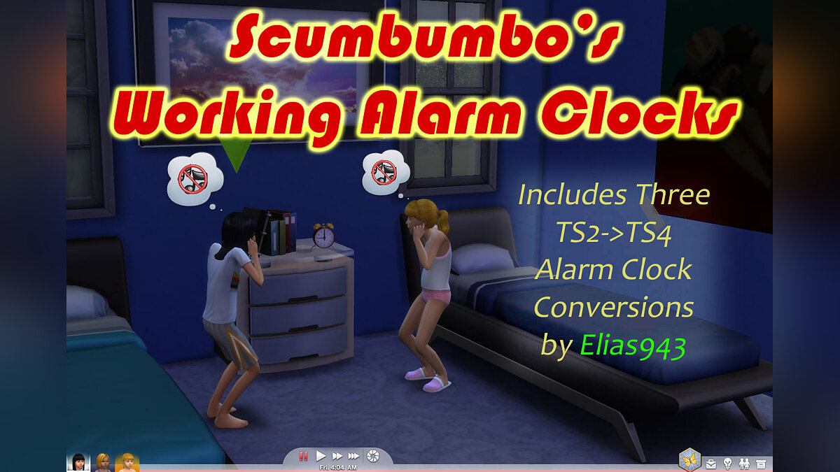 The Sims 4 — Work alarm clock