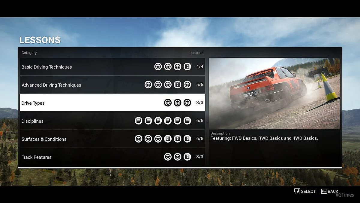 DiRT 4 — Збереження (100% Пройдено, все на золоті кубки та медалі)