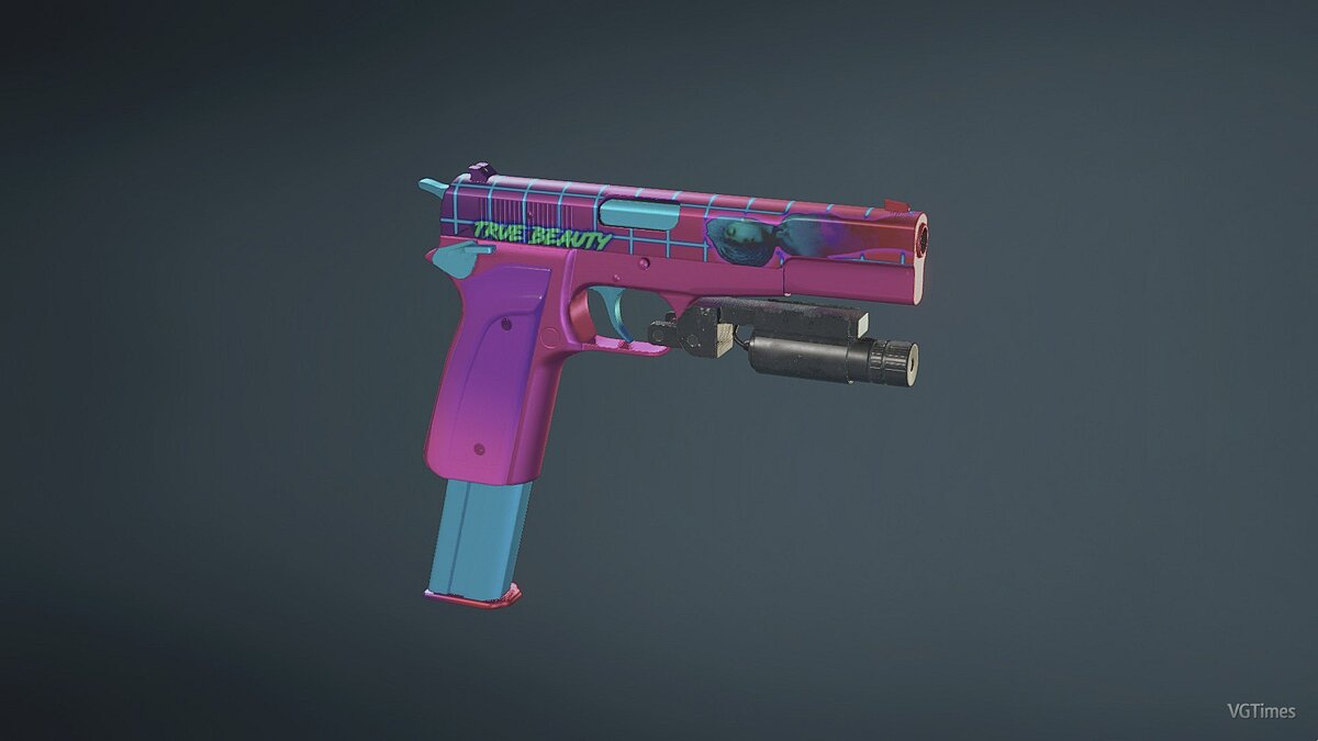 Resident Evil 2 — Vaporwave skin for pistol