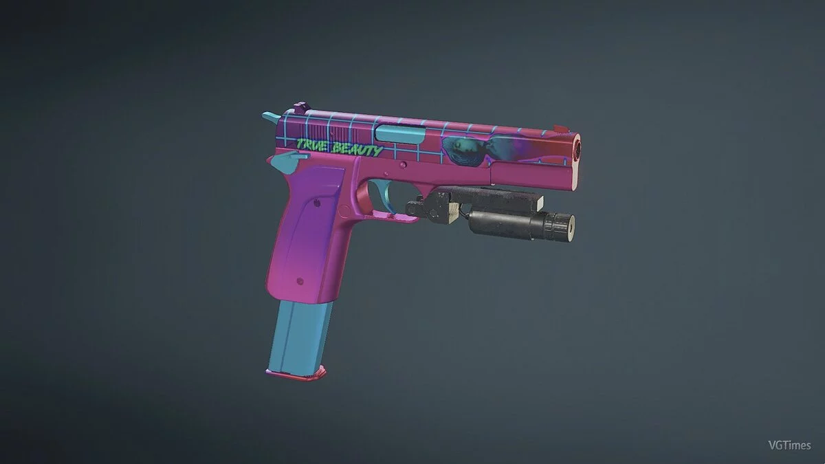 Resident Evil 2 — Vaporwave skin for pistol