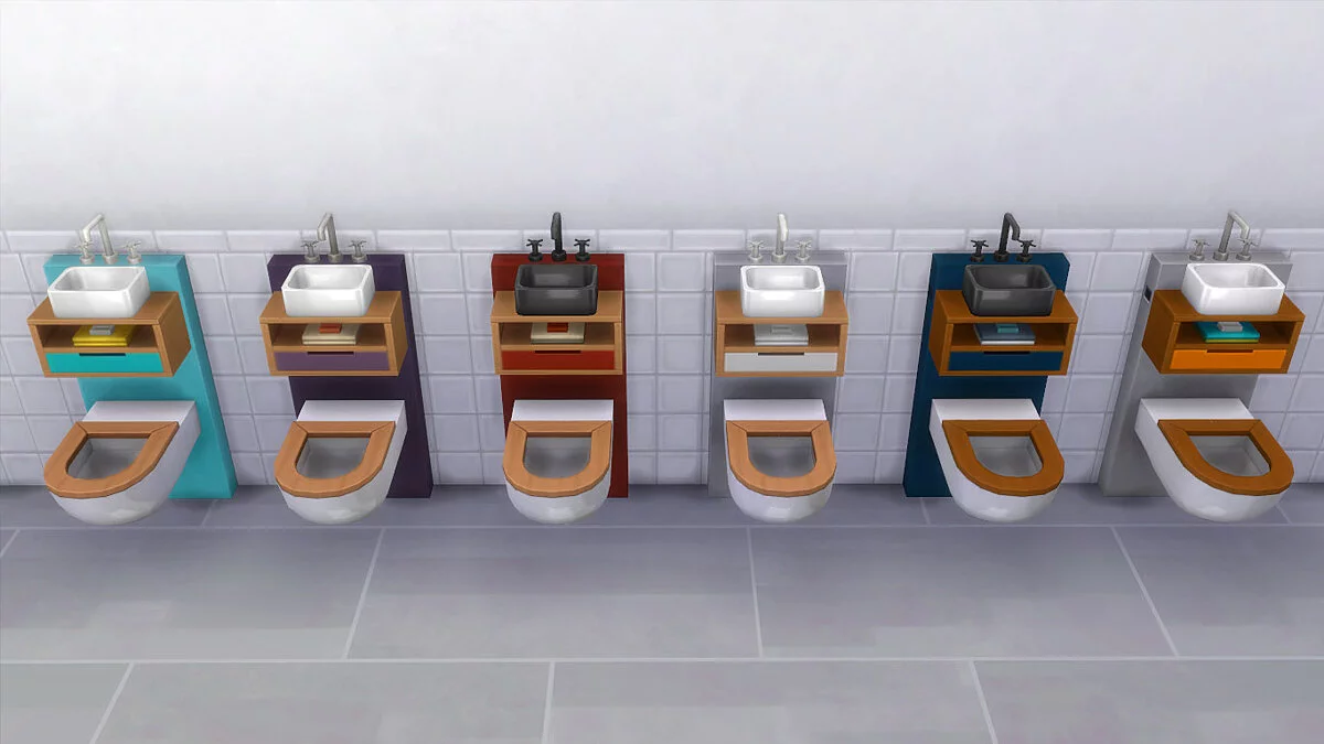 The Sims 4 — Inodoro-lavabo para casas pequeñas