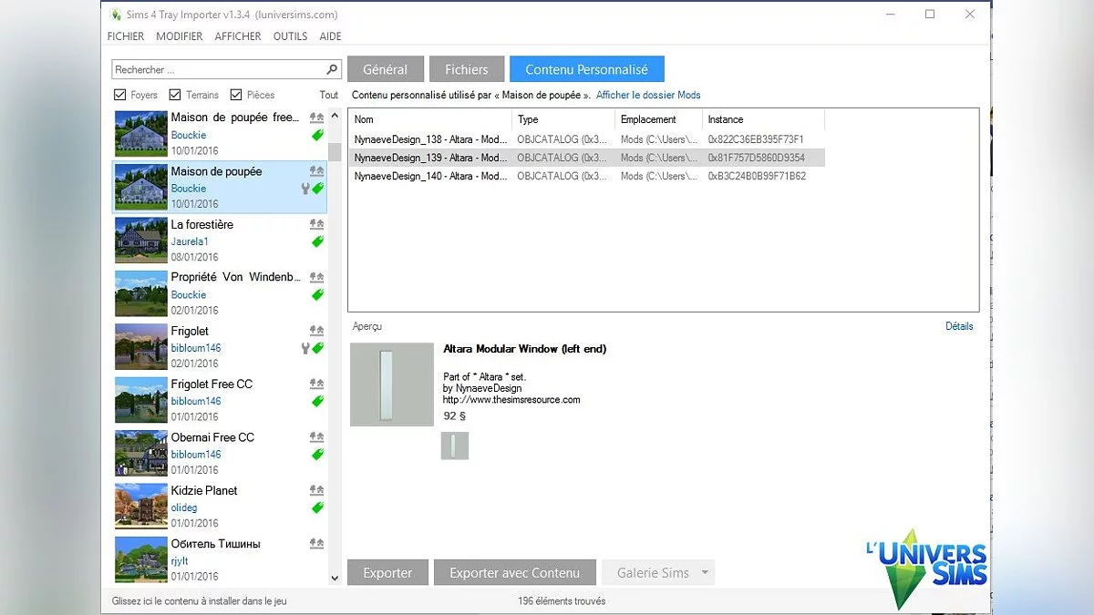 The Sims 4 — Sims 4 Tray Importer 1.10.2.2 - Импорт содержимого из вашей библиотеки