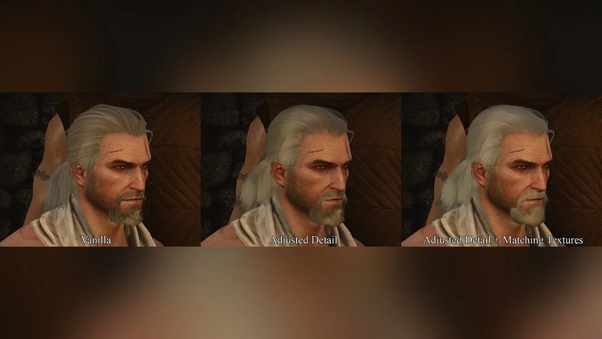 The Witcher 3: Wild Hunt — Більш реалістичне волосся та борода