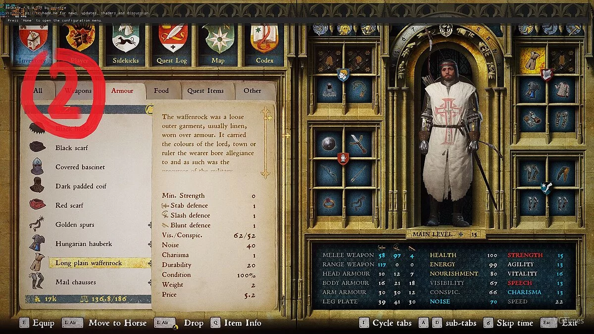 Kingdom Come: Deliverance — Броня тамплієра для останньої версії гри
