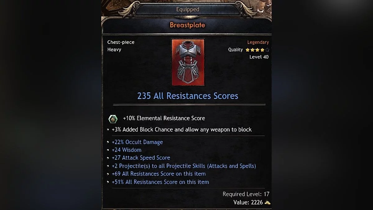 Wolcen: Lords of Mayhem — Creating unique affixes on legendary items