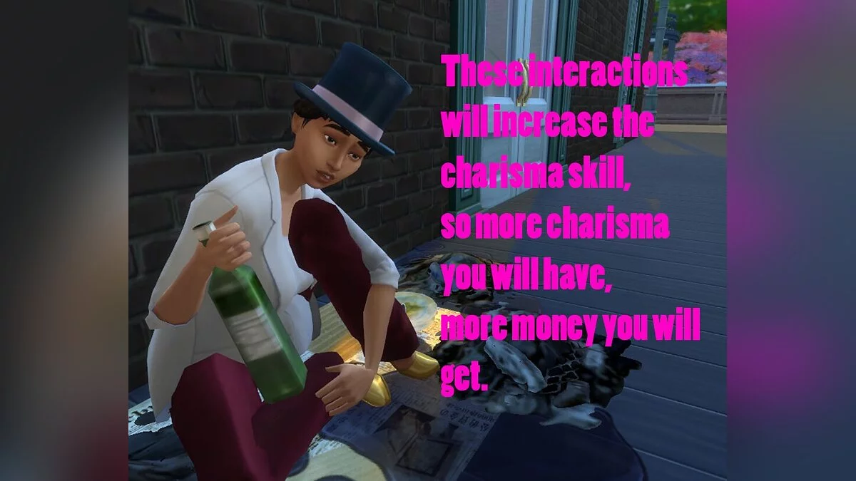 The Sims 4 — Просити милостиню