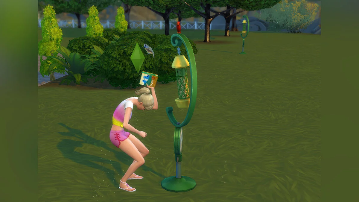 The Sims 4 — Friendly birds at feeders