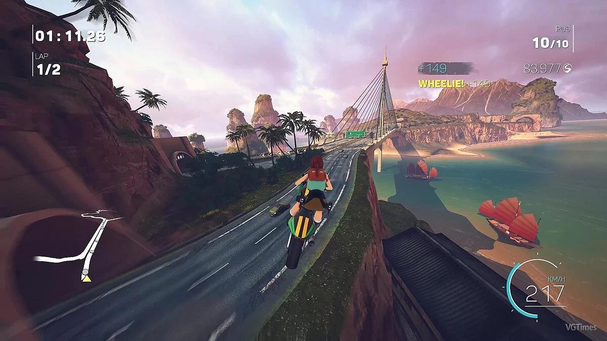 Moto Racer 4 — Скин Лара Крофт