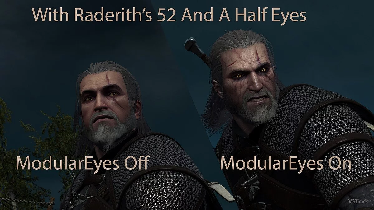 The Witcher 3: Wild Hunt — Модульные глаза