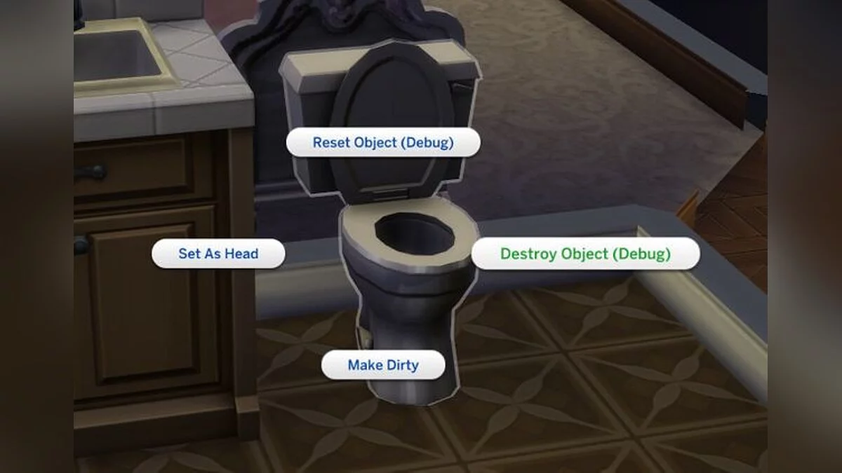 The Sims 4 — Option "Delete object"