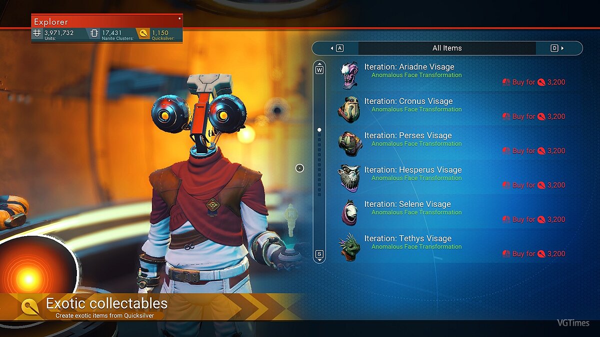 No Man&#039;s Sky — All open items on pirates from the seller on Anomaly