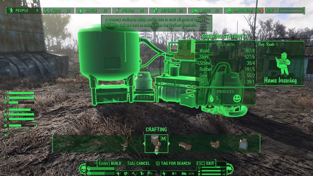 Fallout 4: Game of the Year Edition — Построй свой пивоваренный завод