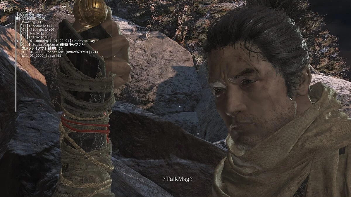 Sekiro: Shadows Die Twice — Меню налагодження