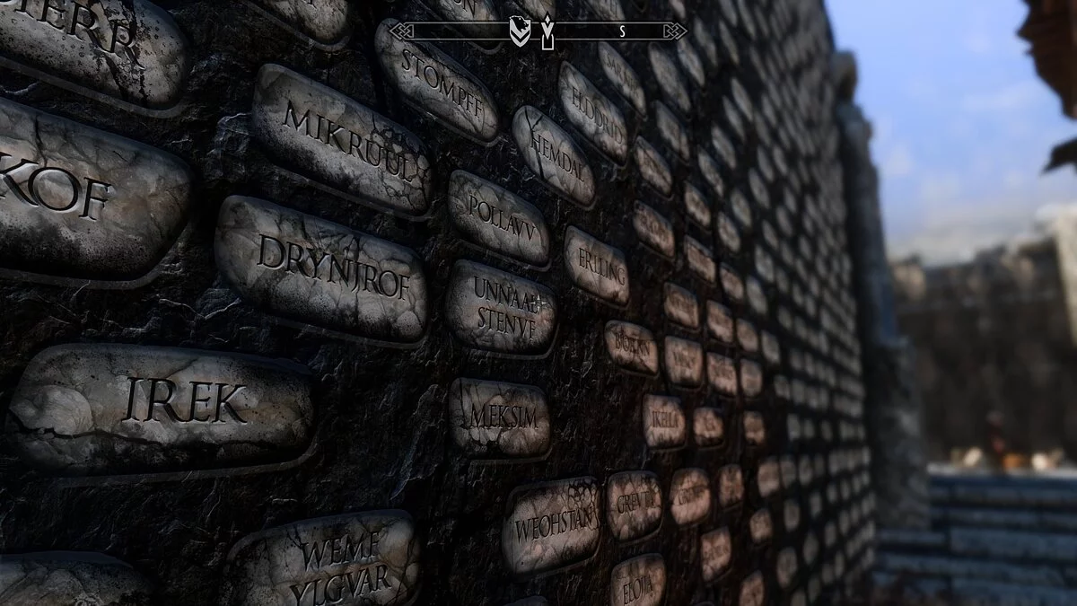 Elder Scrolls 5: Skyrim Special Edition — Мемориальная стена в Виндхельме в 4K