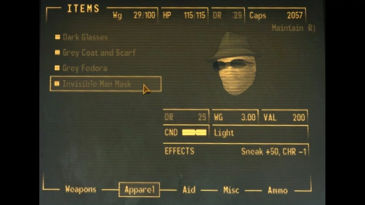 Fallout: New Vegas — Невидимка