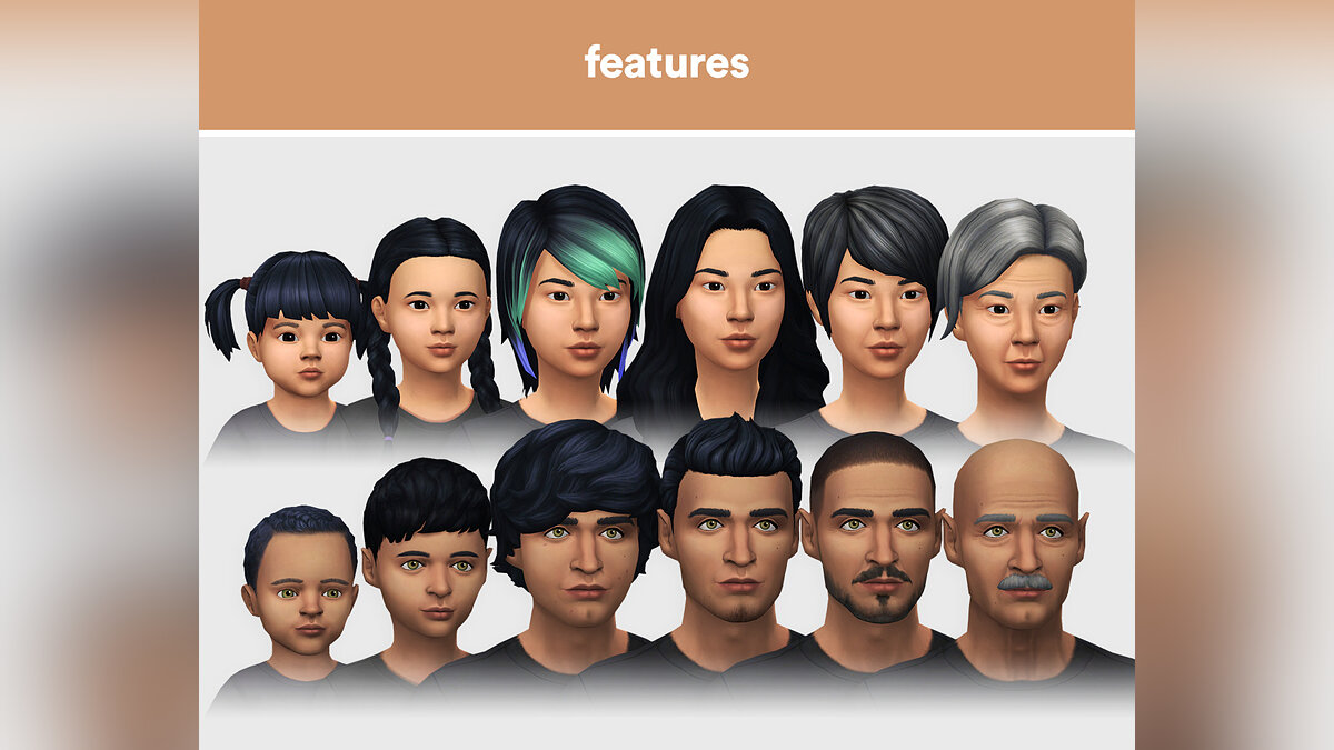 The Sims 4 — New skin for all ages, genders and body types