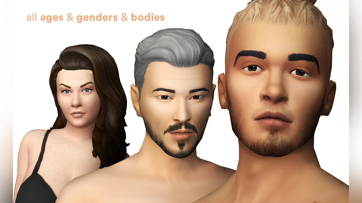 The Sims 4 — Нова шкіра для будь-якого віку, статей і типів статури
