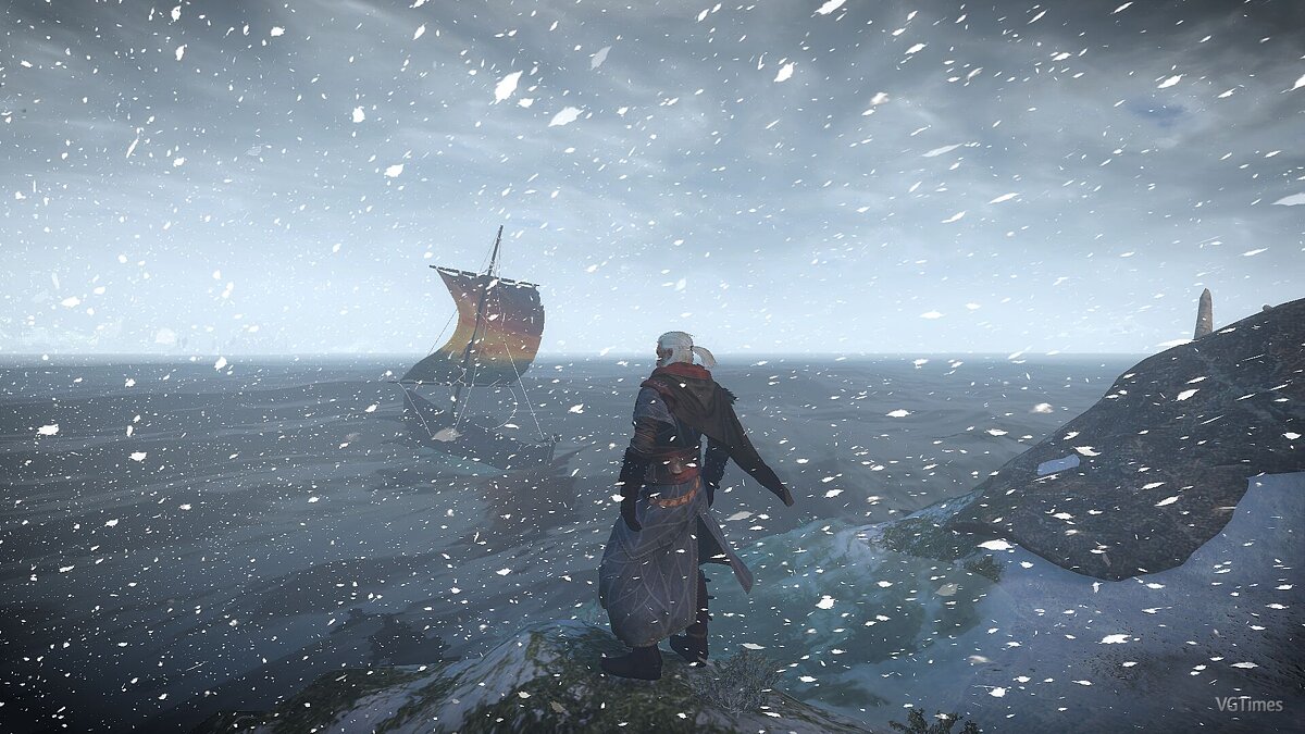 The Witcher 3: Wild Hunt — Winter weather in the Skellige Islands