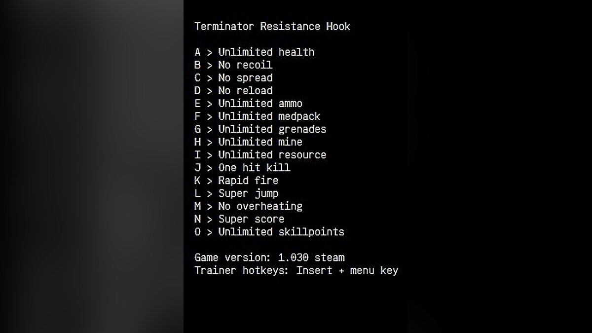 Terminator: Resistance — Trainer (+15) [1.030]