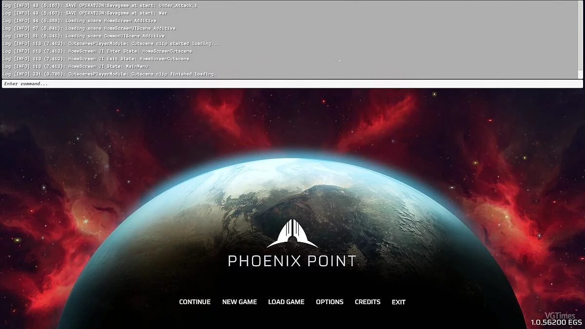 Phoenix Point — Debug Console