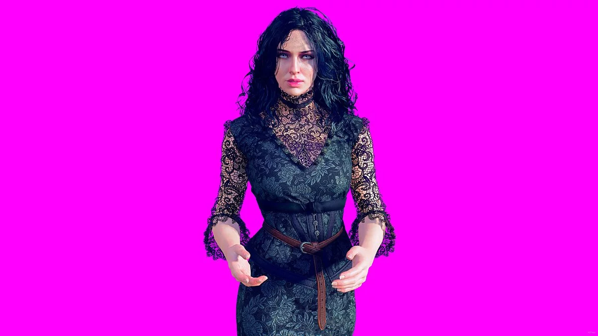 The Witcher 3: Wild Hunt — New curly hair and lace dress for Yennefer