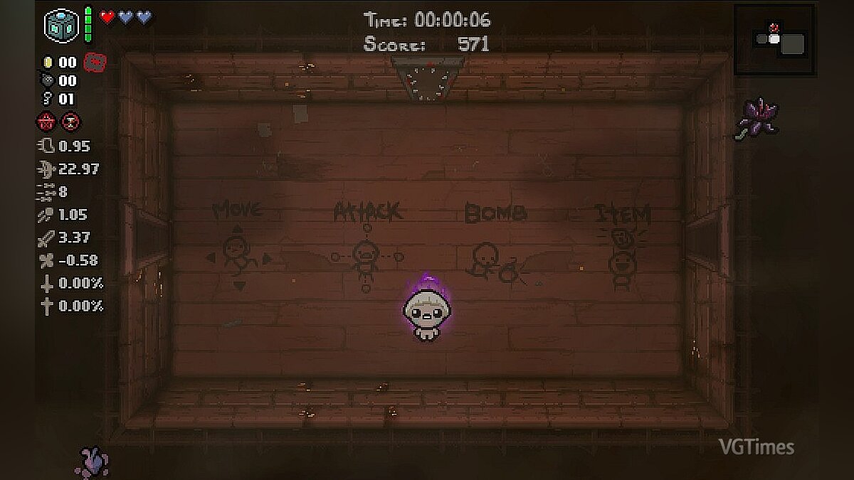 The Binding of Isaac — Spawn with items from mods