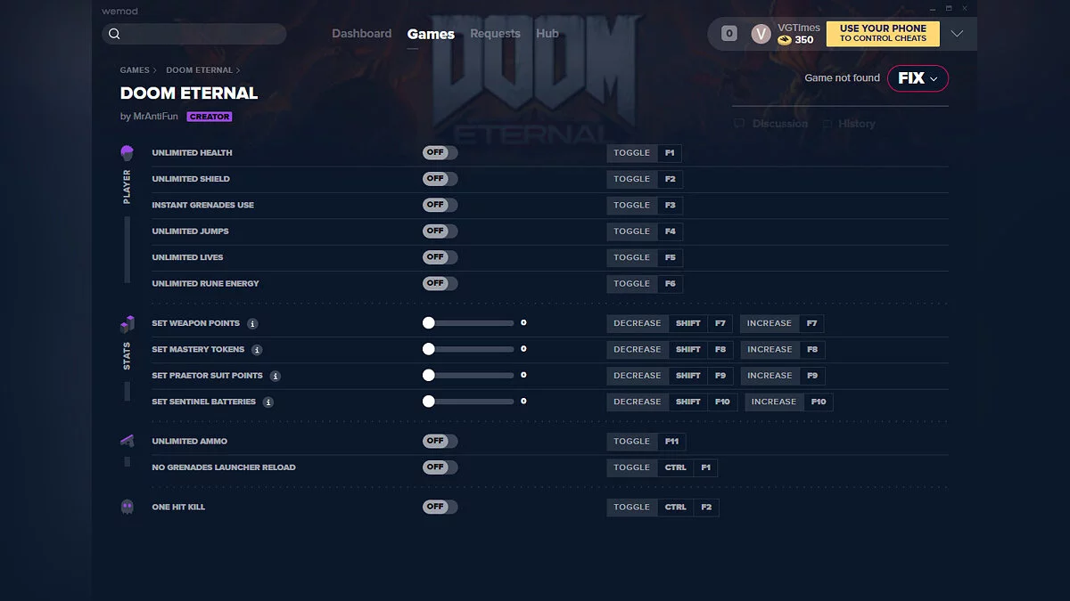 Doom Eternal — Trener (+13) od 20.3.2020 [WeMod]