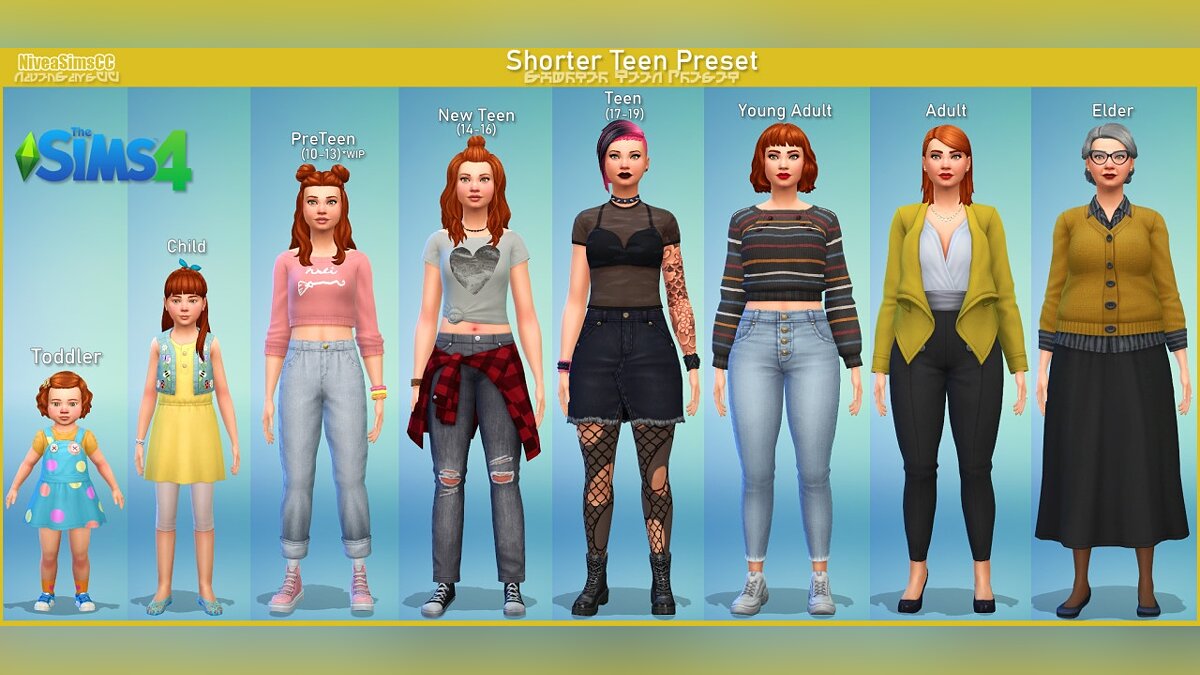 The Sims 4 — Teenagers are shorter