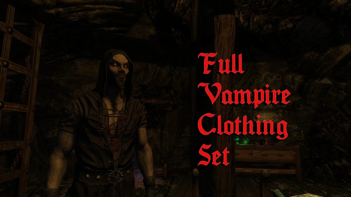 Elder Scrolls 5: Skyrim Special Edition — Complete set of vampire clothes