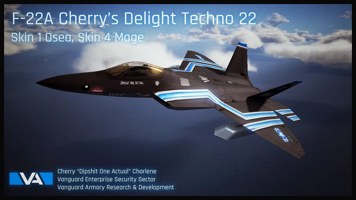 Ace Combat 7: Skies Unknown — Розмальовка літака в стилі аніме "Цвітна вишня"