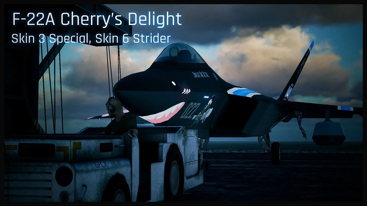 Ace Combat 7: Skies Unknown — Розмальовка літака в стилі аніме "Цвітна вишня"