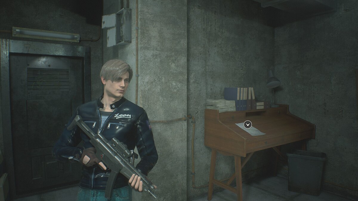 Resident Evil 2 — Classic jacket with a skull for Leon