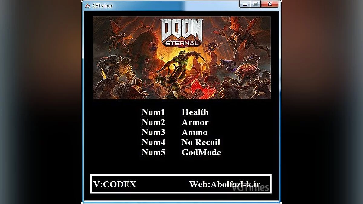 Doom Eternal — Trainer (+5) [1.0]