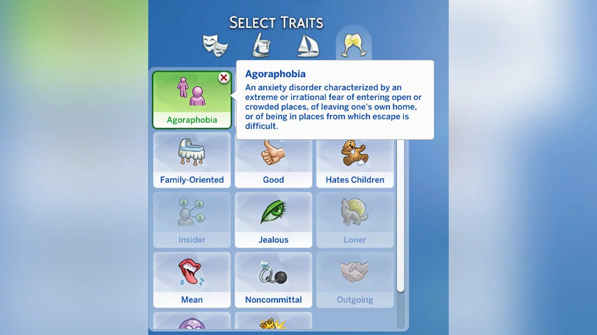 The Sims 4 — Character Trait - Agoraphobia 2.0