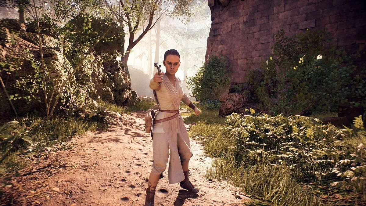 Star Wars: Battlefront 2 — Rey with Blaster