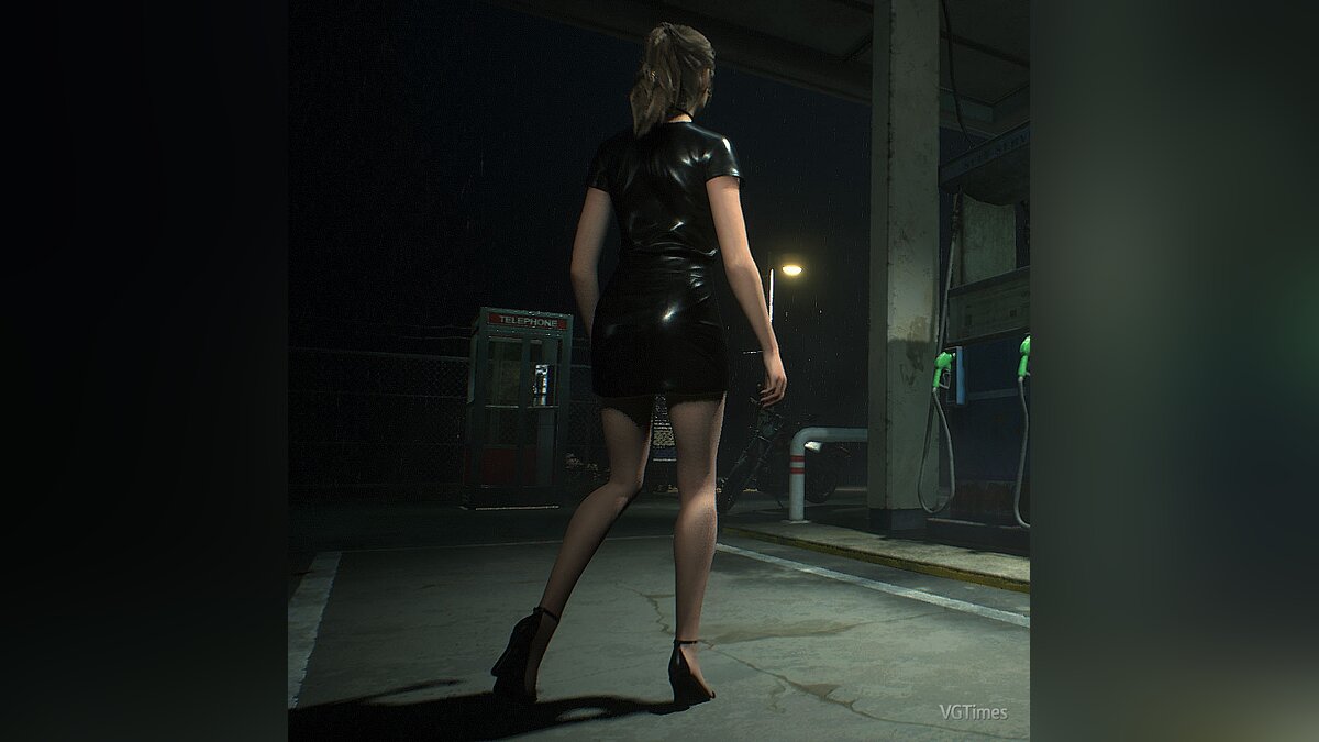 Resident Evil 2 — Leather mini dress