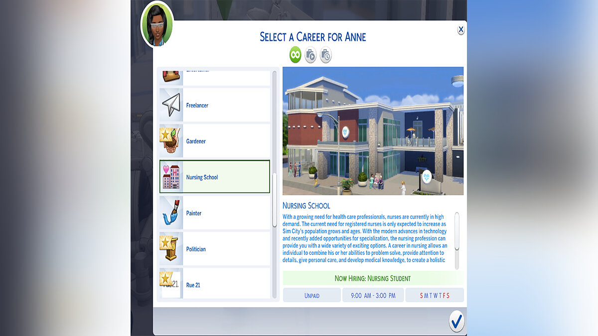 The Sims 4 — Nursing career (03/29/2020)