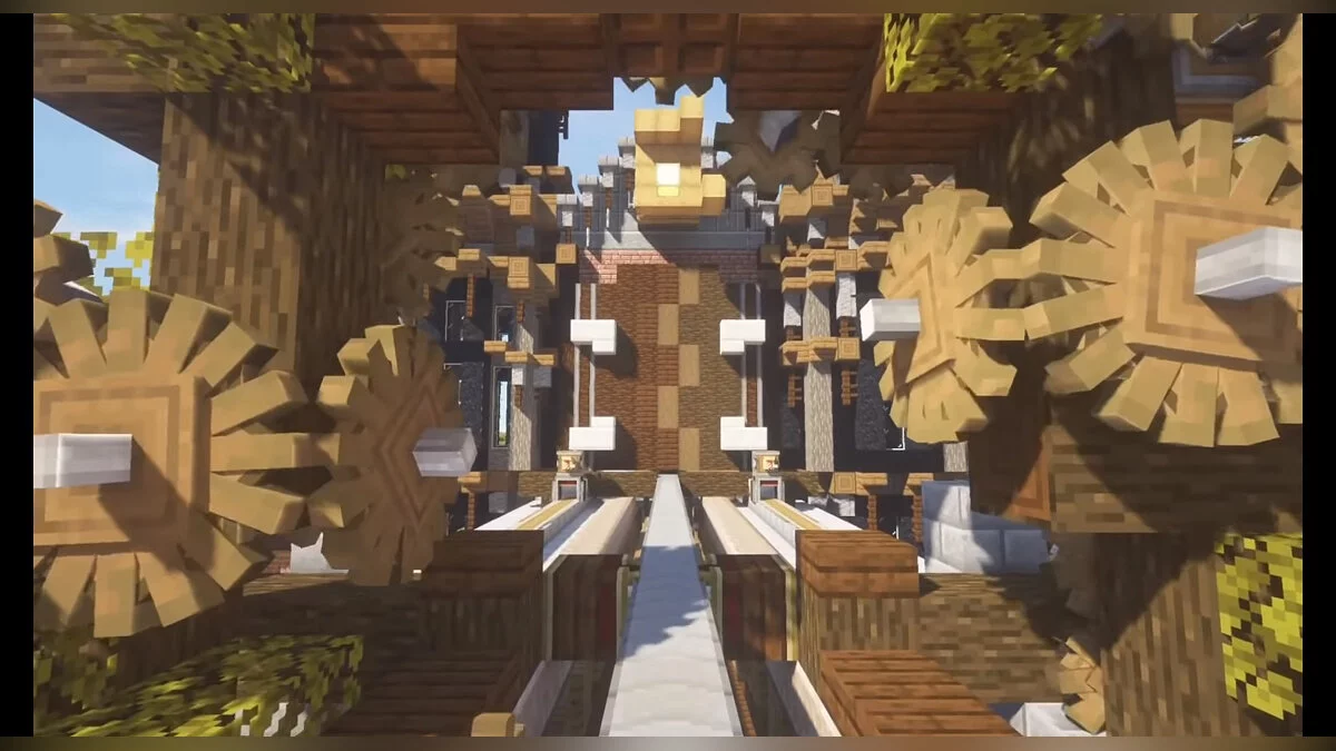 Minecraft — Usine de gâteaux avec un tas de mécanismes