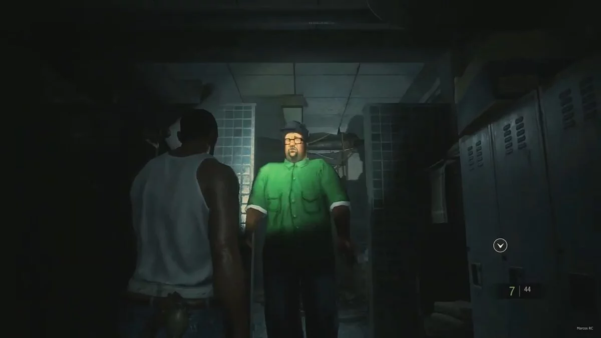 Resident Evil 2 — Big Smoke instead of Mister X