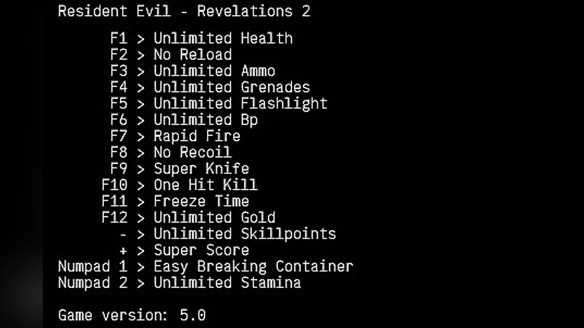 Resident Evil: Revelations 2 — Trainer (+16) [Steam] - Upd: 04/04/2020