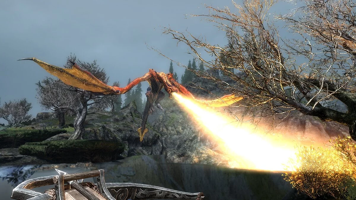 Elder Scrolls 5: Skyrim Special Edition — El fuego se apaga en el agua.