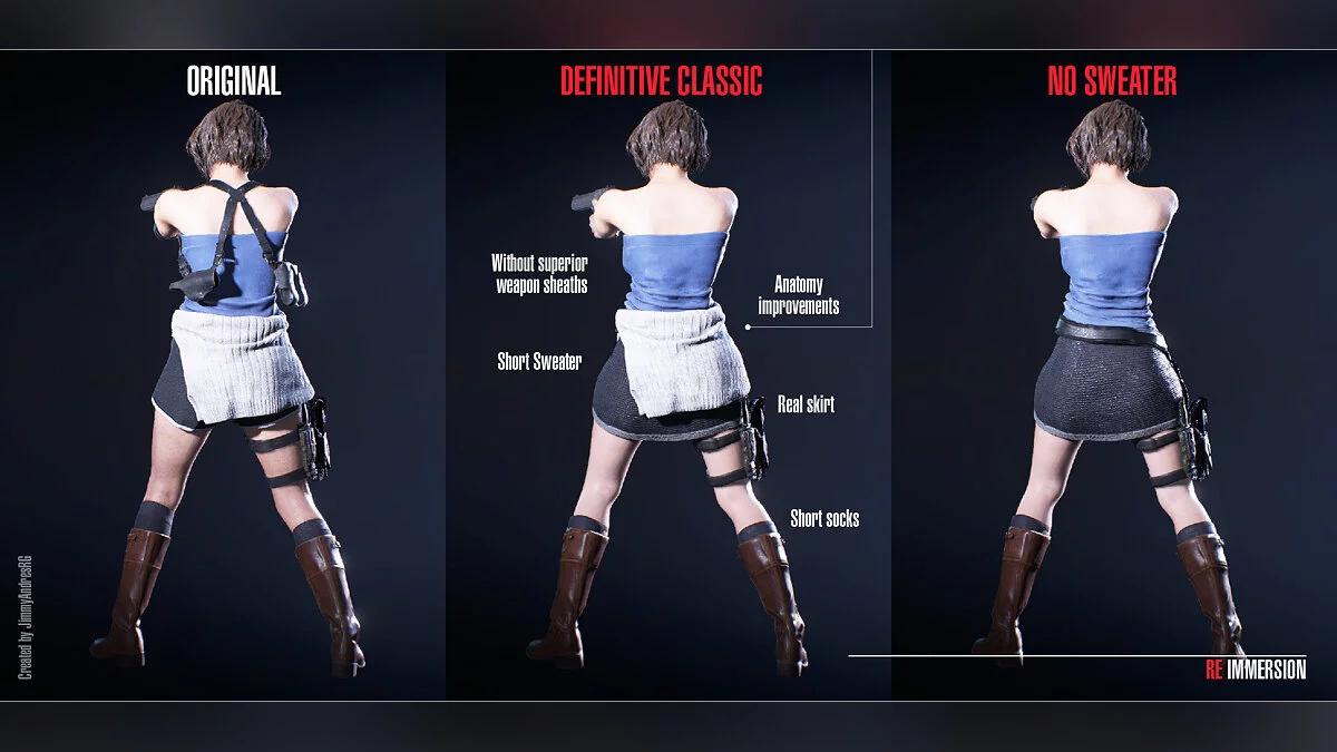 Resident Evil 3 — Classic Jill costume with gun holster